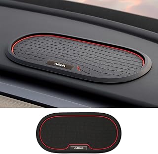 【アクア 専用】車 滑り止めシート ダッシュボード すべり止めシート アクア nhp10 アクセサリー トレイ 収納ボックス 小物入れ シリコーン 洗える 車内 カー用品 車載 便利グッズ カスタム 内装パーツ(楕円形, AQUA)