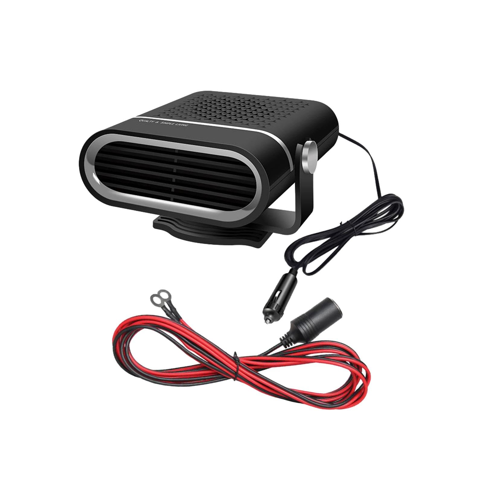 ATORSE® Car Heater Fan Car Accessories Multifunctional Windshield Defogging Demister Black 12V-image-12