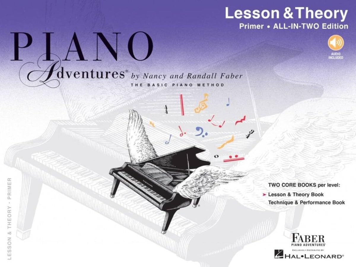 Piano Adventures: Lesson and Theory - Primer All-in-Two Edition | Beginner Piano Method Book for Students | Step-by-Step Music Reading with Jazz ... Edition: Lesson & Theory - Anglicised Edition