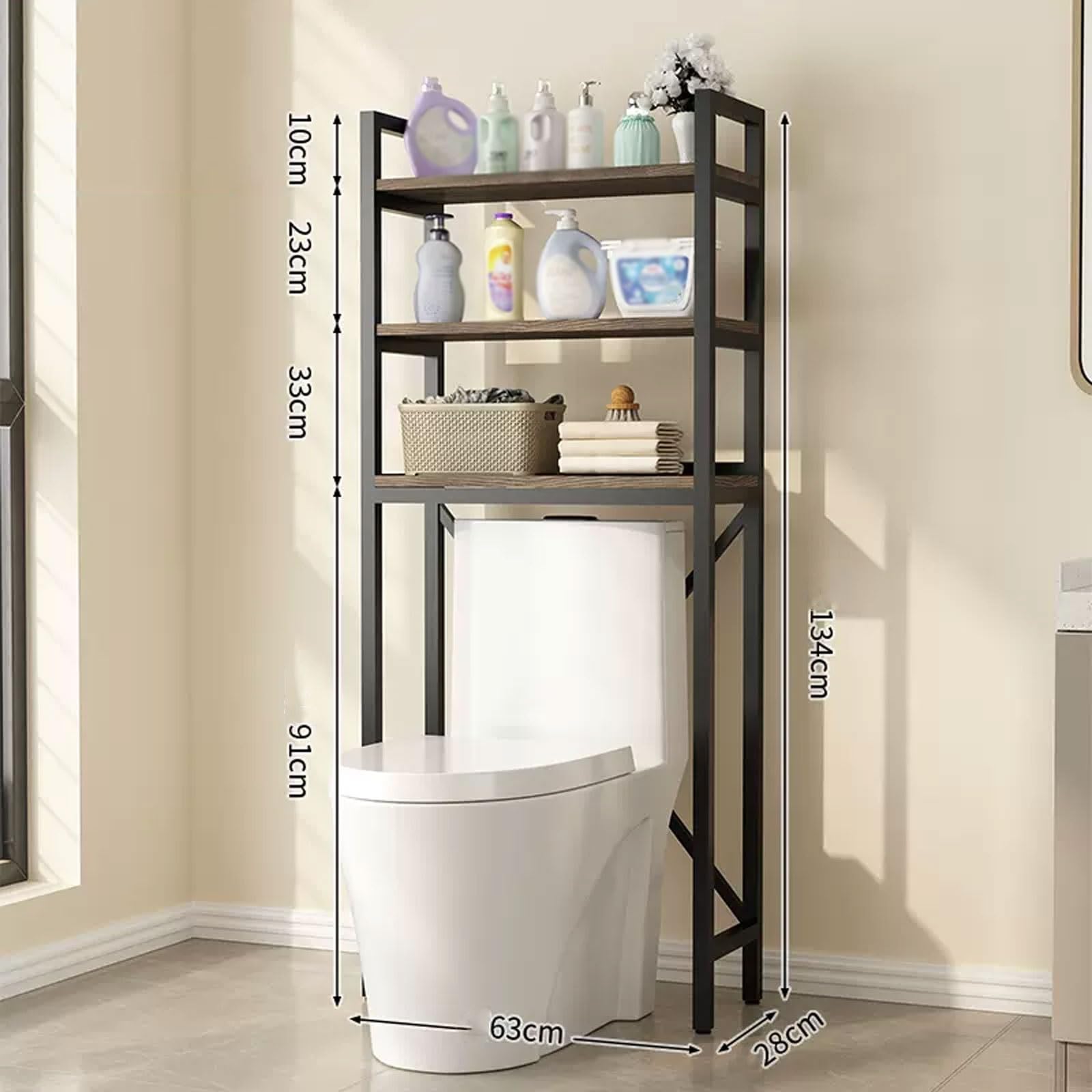 Amazon｜洗面所 収納ラック 洗面用具を格納するための1/2/3段、上記の