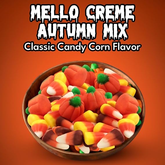 Autumn Mix Candy Corn and Pumpkins, 1lb Pack of Halloween Candy Bulk, Decorative Autumn Mix Candies for Trick or Treat, Classic Halloween Treats with Rich Fall Flavors.