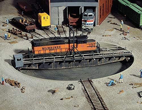 Walthers Cornerstone Series174 HO Scale 90' Turntable Kit Pit Diameter: 13-3/16" 33cm Bridge Holds Loco Up to 12-3/8" 30.9cm