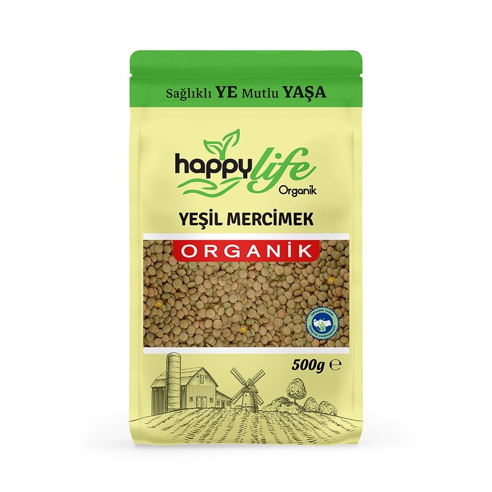Happy Life Organik Yeşil Mercimek