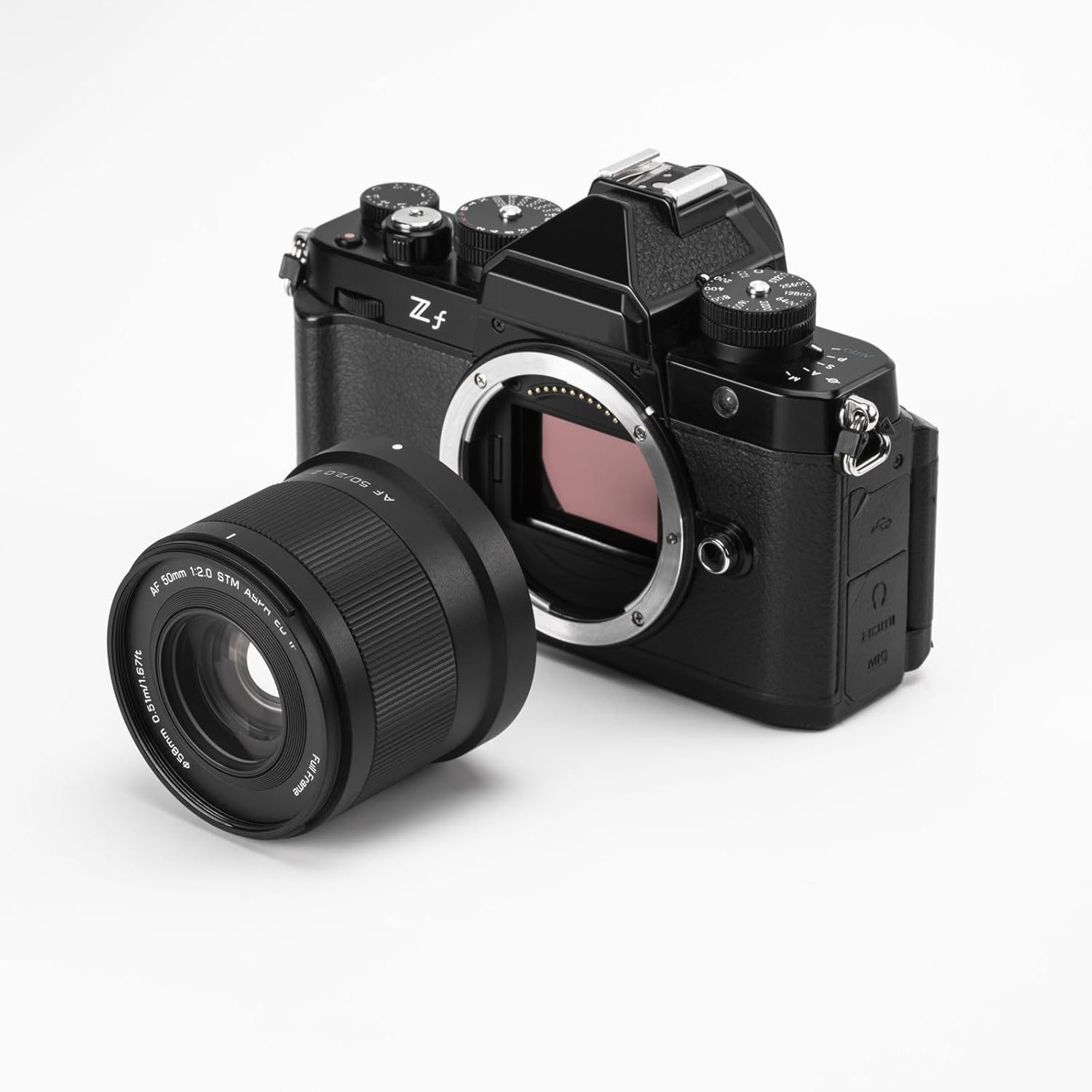 VILTROX 50mm F2.0 Z-Mount lens attached to a Nikon Z-Mount camera body.