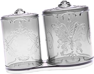 Organizador de maquillaje acrílico negro tran...