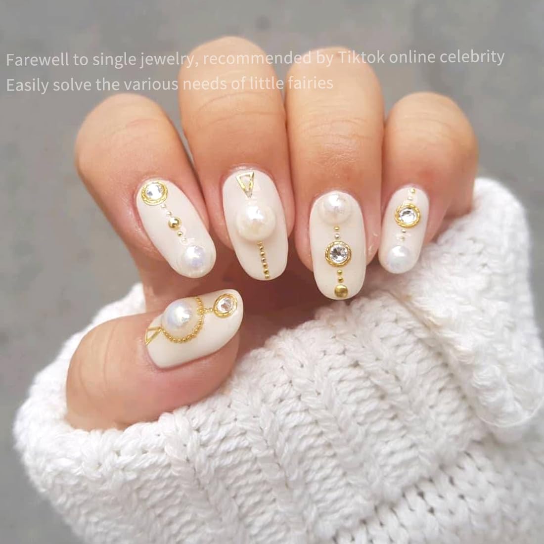 1 boîte Perles caviar pour ongles, degrés or et argent, 3d nail art strass ongle,perles pour nail art, perles caviar pour ongles, perles pour accessoires de nail art