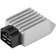 Motorcycle Voltage Regulator 4 Pin 12V Rectifier for Scooters Moped Off-Road Vehicles Go-Karts Buggie