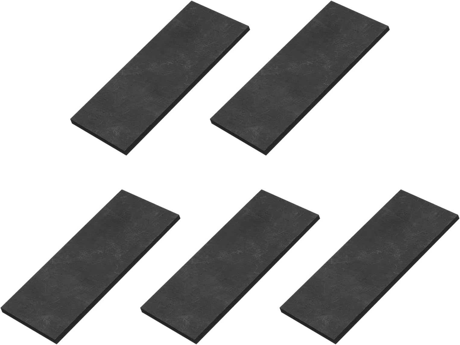 MECCANIXITY Rectangle Graphite Block Disk Ingot High Purity Graphite Electrode Plate Sheet 100x40x4mm for Melting Casting Electrolysis, Pack of 5