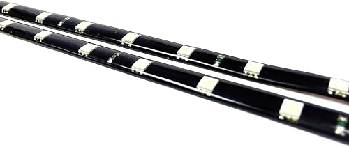 Miniatura 5 de SOCAL-LED 2X 23.6in 24" verde flexible tiras LED de alta potencia brillante 5050 12 SMD coche DRL bajo tablero acento luz, impermeable, cortable