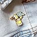 Cocktail Critters Enamel Pins for Bartender Aprons, Jackets, Backpacks and Purses, Shirt and Suit Lapels, Cute Button Badges Brooch Fashion Jewelry (Bumblebee x Penicillin)