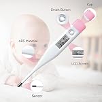 Digital Oral Thermometer for Adults and Children with LCD Display, Oral Thermometer for Baby with Fever Alarm Rectal & Underarm Use, Fast Reading Thermometer