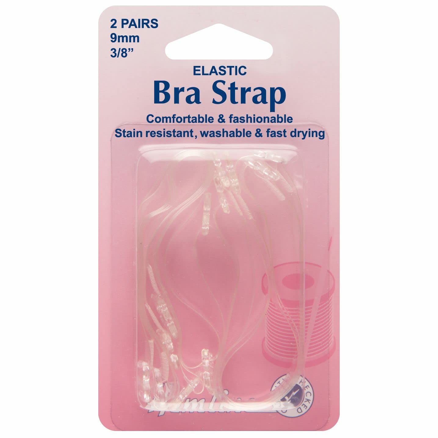 Hemline Women's Clear Bra Straps, One Size
