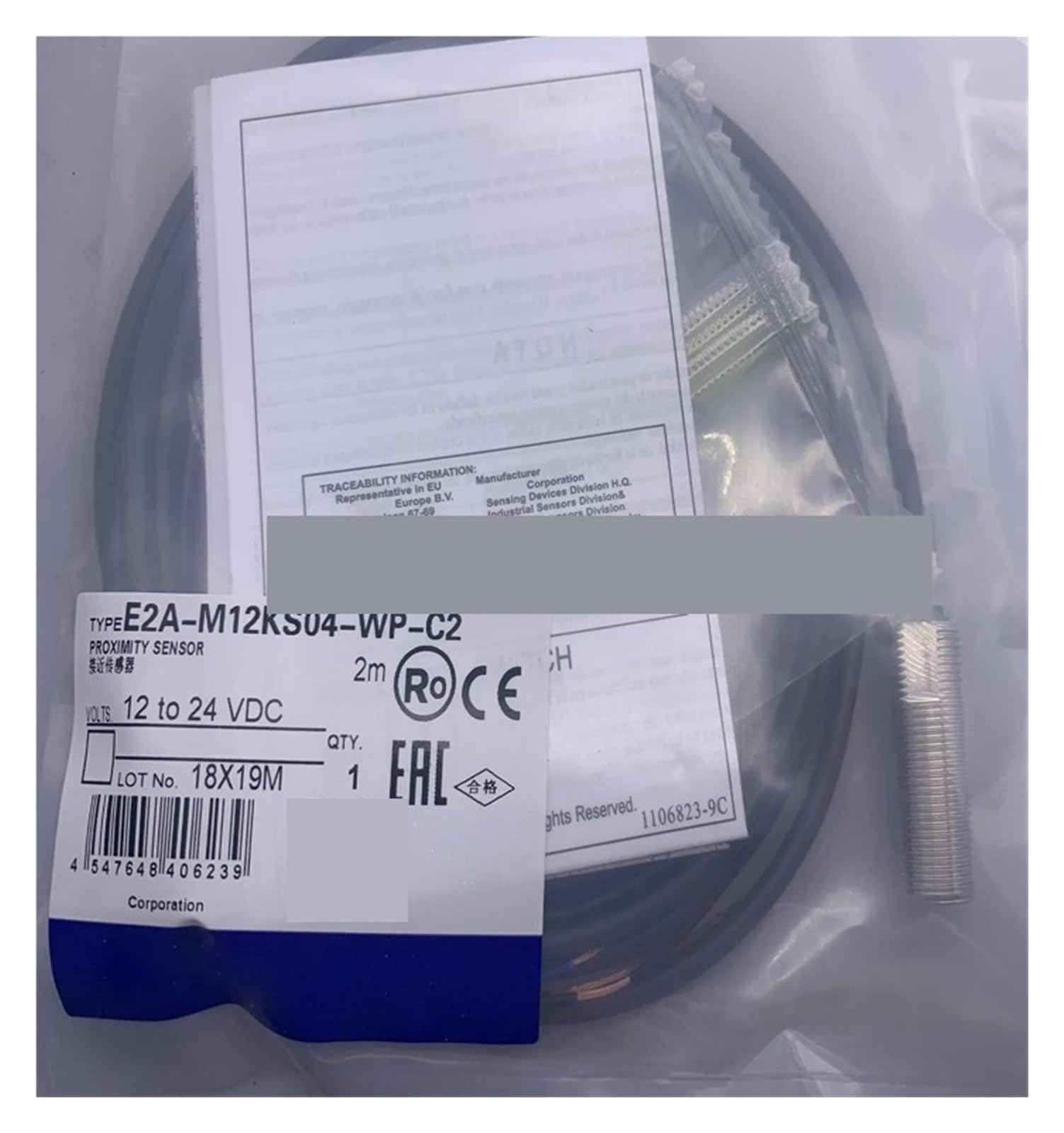 XDDQWSWA E2A-M12KS04-WP-C1 E2A-M12KS04-WP-C2 Proximity sensor(E2A-M12KS04-WP-C1)