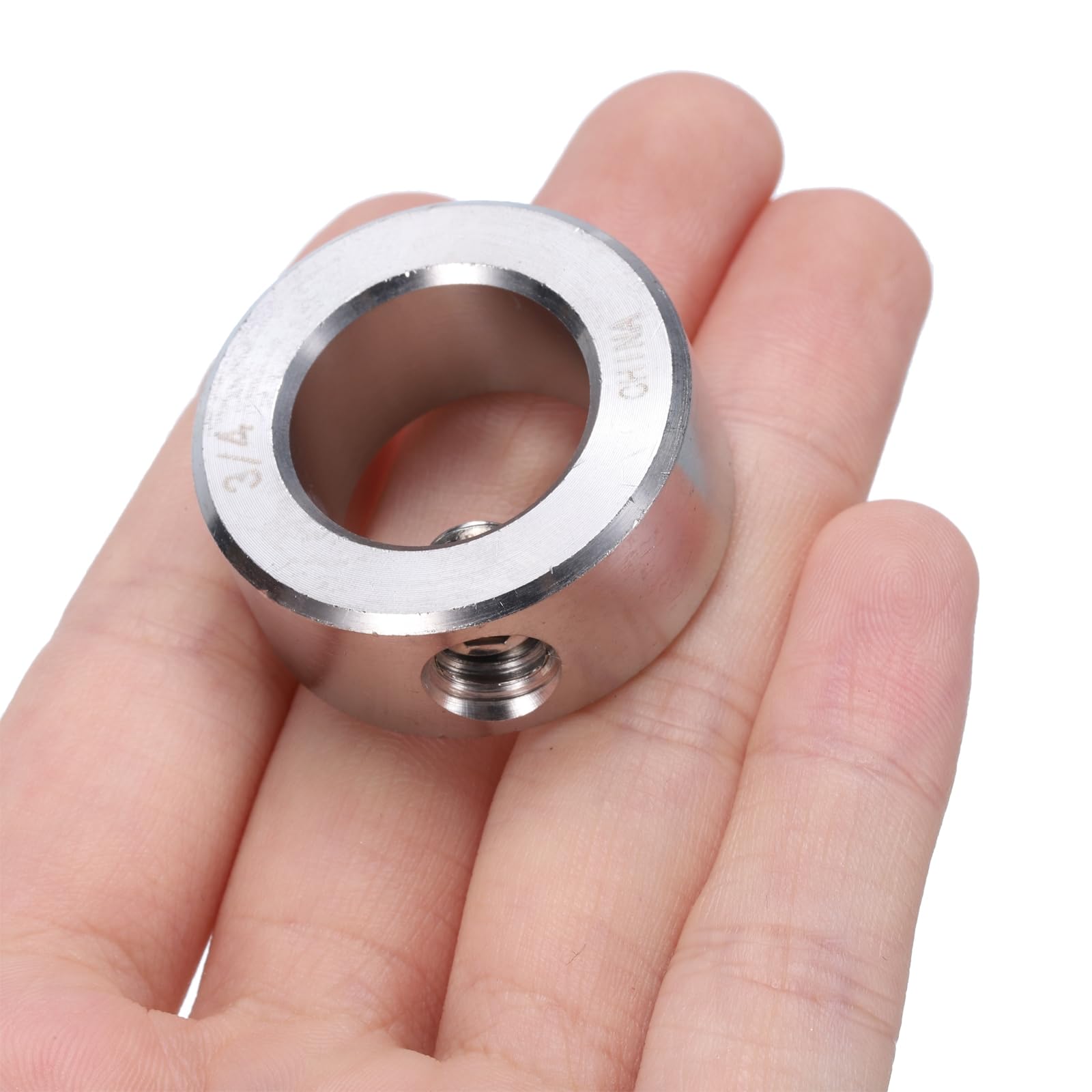 QUARKZMAN 2x Stellringe 3/4″ Bohrung – 32 Mm Außen-Durchmesser, 14 Mm Breite, 304 Edelstahl, Mit Innensechskant, Für Wellen & Achsen