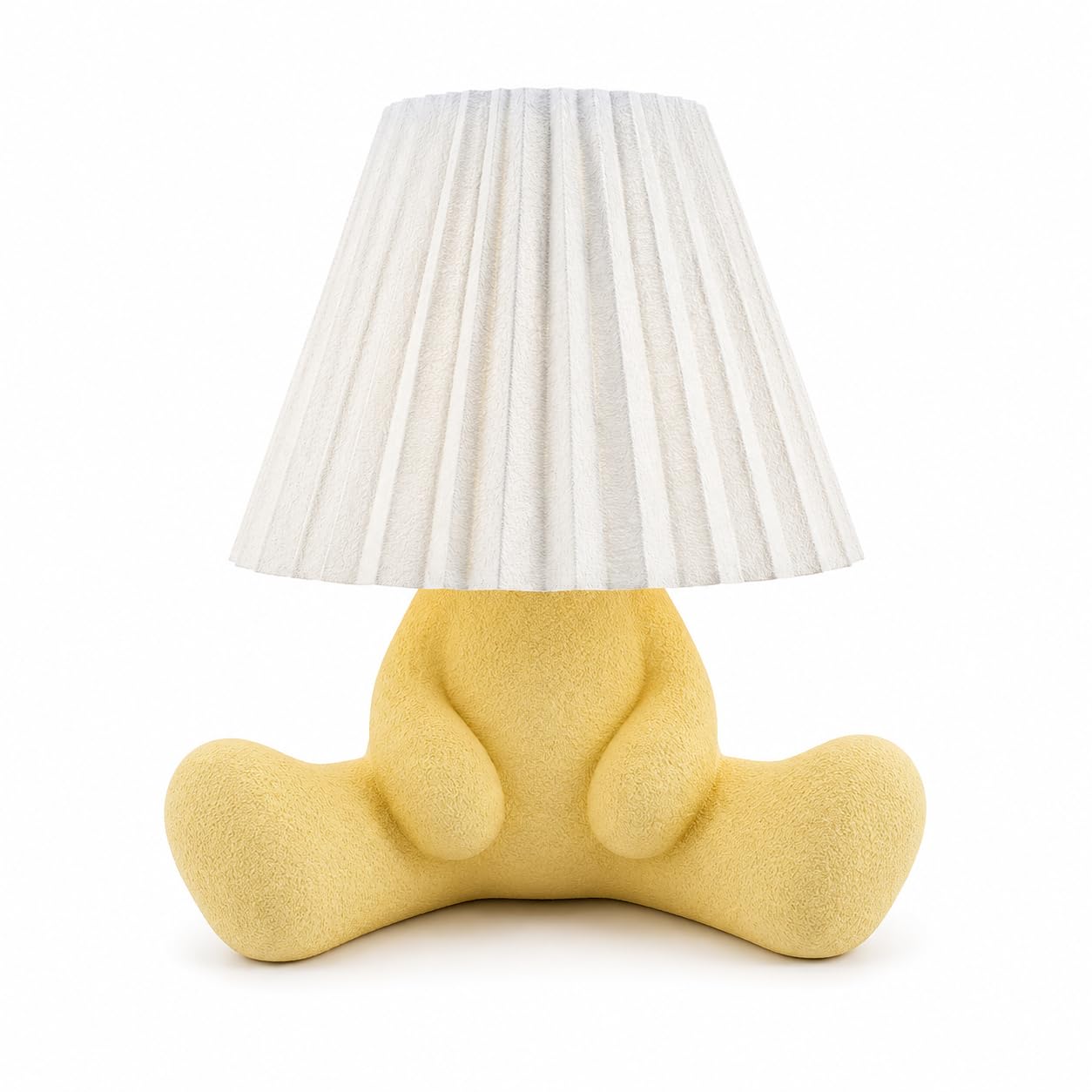 Loopy Quiet Decorative Table Lamp, Warm Beige with White Shade, 3D Printed PLA, 180x180x137 mm, LED Compatible, Minimalist Scandinavian Style-image-18
