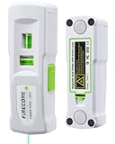 Magnetic Stud Finder with Laser&comma; Firecore Stud Finder Wall Scanner with Laser Line and Bubble Vials for Hanging Frames Shelves Cabinets&comma; Powerful Magnets Stud Finder Tool for Drywall and Wood