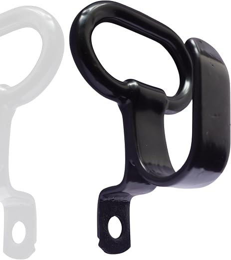 Universal Bike Pillion Side Holder Hook, Heavy Duty Metal, Black, Compatible with Royal Enfield Classic 350/500 and Other ...
