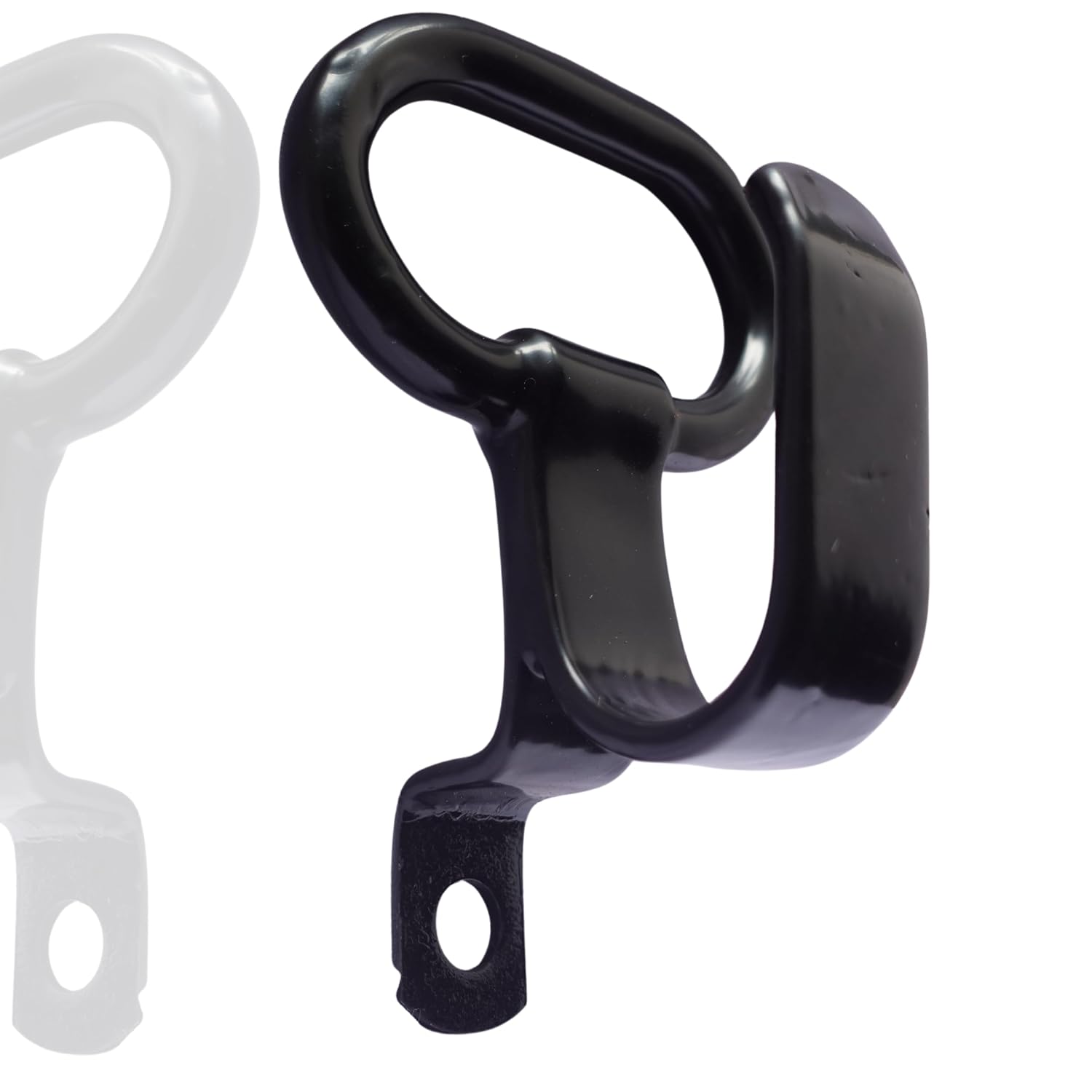 Universal Bike Pillion Side Holder Hook, Heavy Duty Metal, Black, Compatible with Royal Enfield Classic 350/500 and Other ...