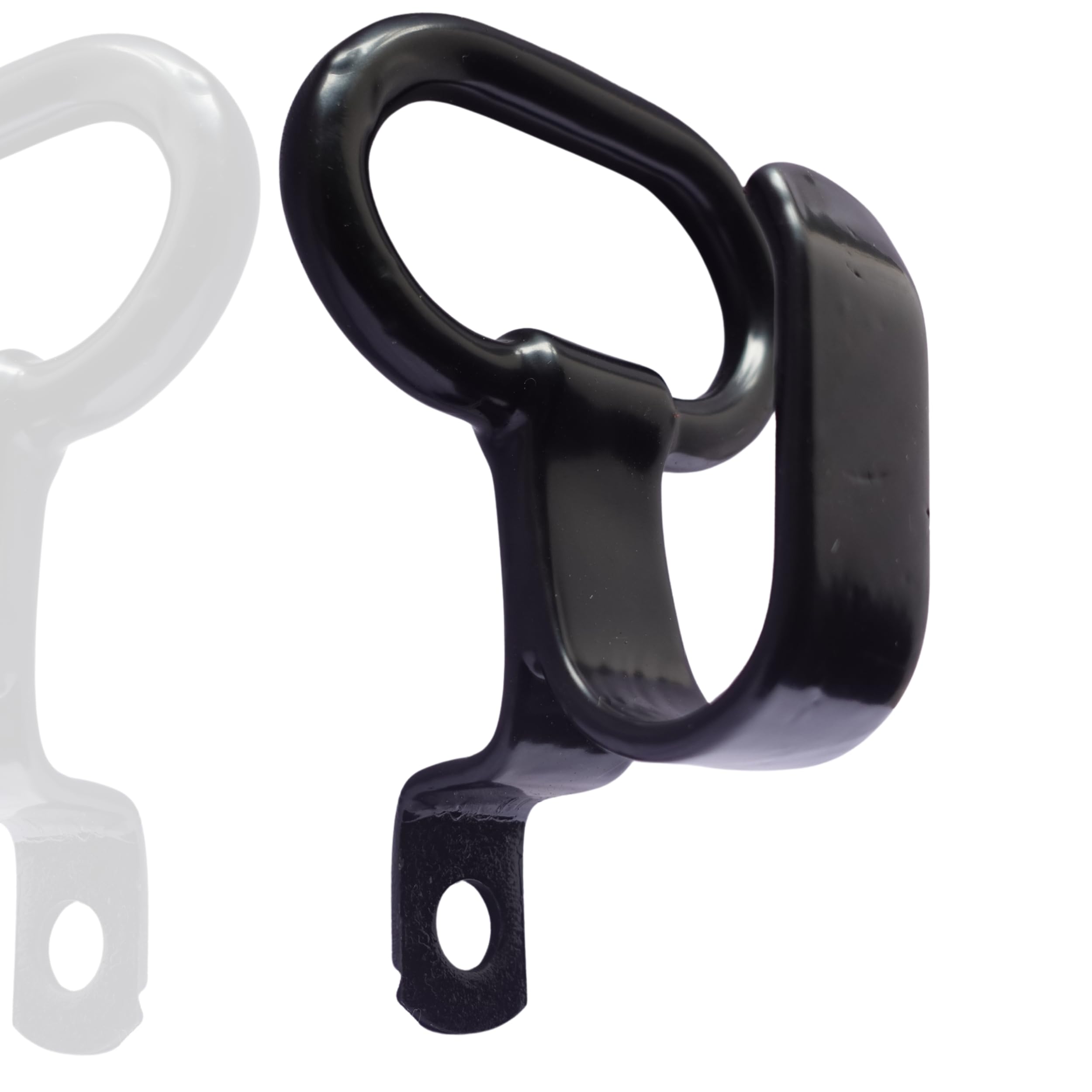 Universal Bike Pillion Side Holder Hook, Heavy Duty Metal, Black, Compatible with Royal Enfield Classic 350/500 and Other Bikes-image-29