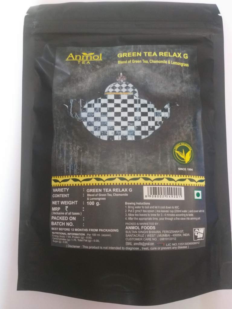 Anmol Green Tea RelaxG : Amazon.in: Grocery & Gourmet Foods