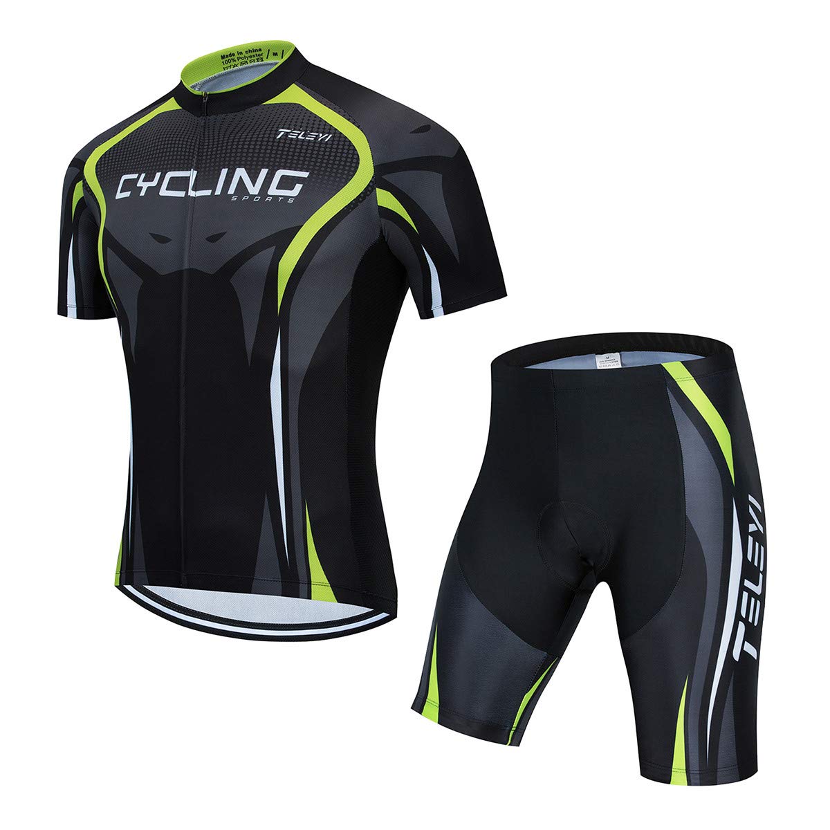 Men's Cycling Jersey Set, Summer Mountain Bike Clothing Short Sleeved Riding Jerseys