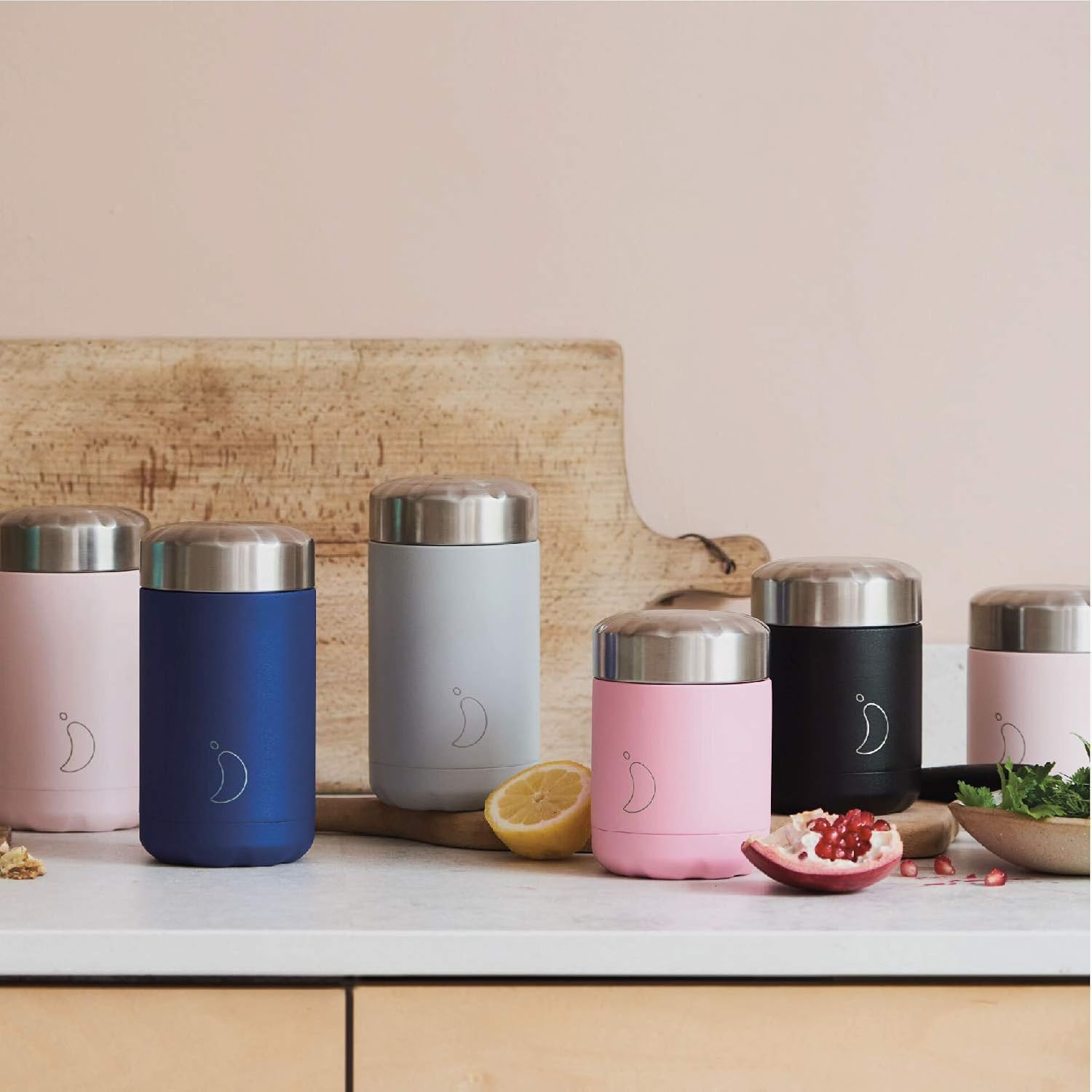 Buy Chilly S Food Pot Leak Proof Premium Stainless Steel Reusable Food Container Double Walled Insulated For Hot Or Cold Lunch Storage Blush Pink 300ml Online In Turkey B08b73h3v9