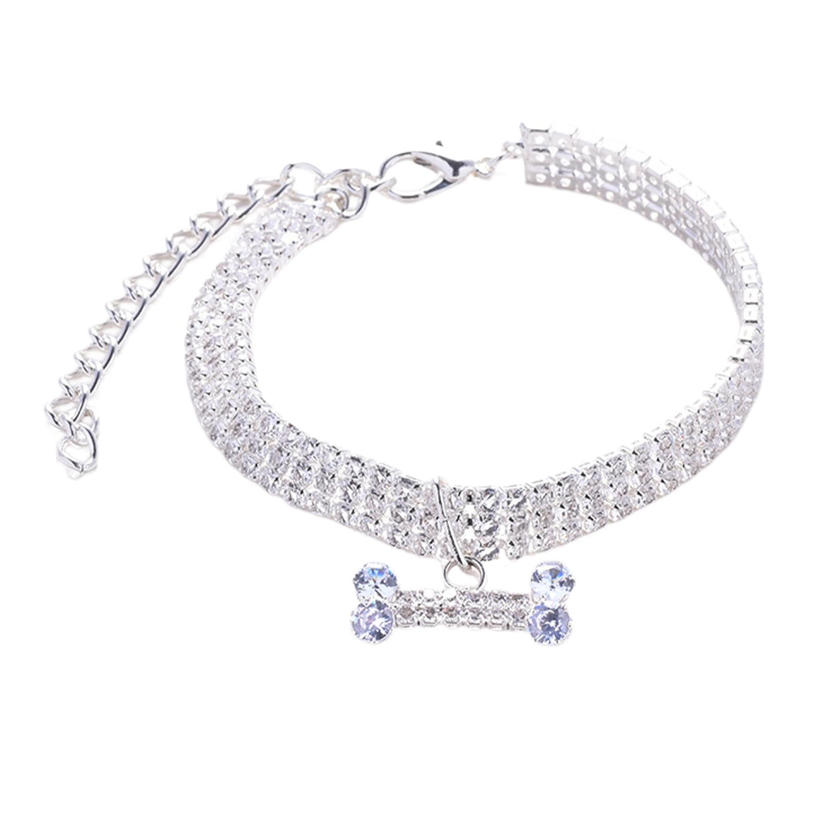 Collier de chien avec os en strass, le cadeau idéal pour chat et chiot - 8