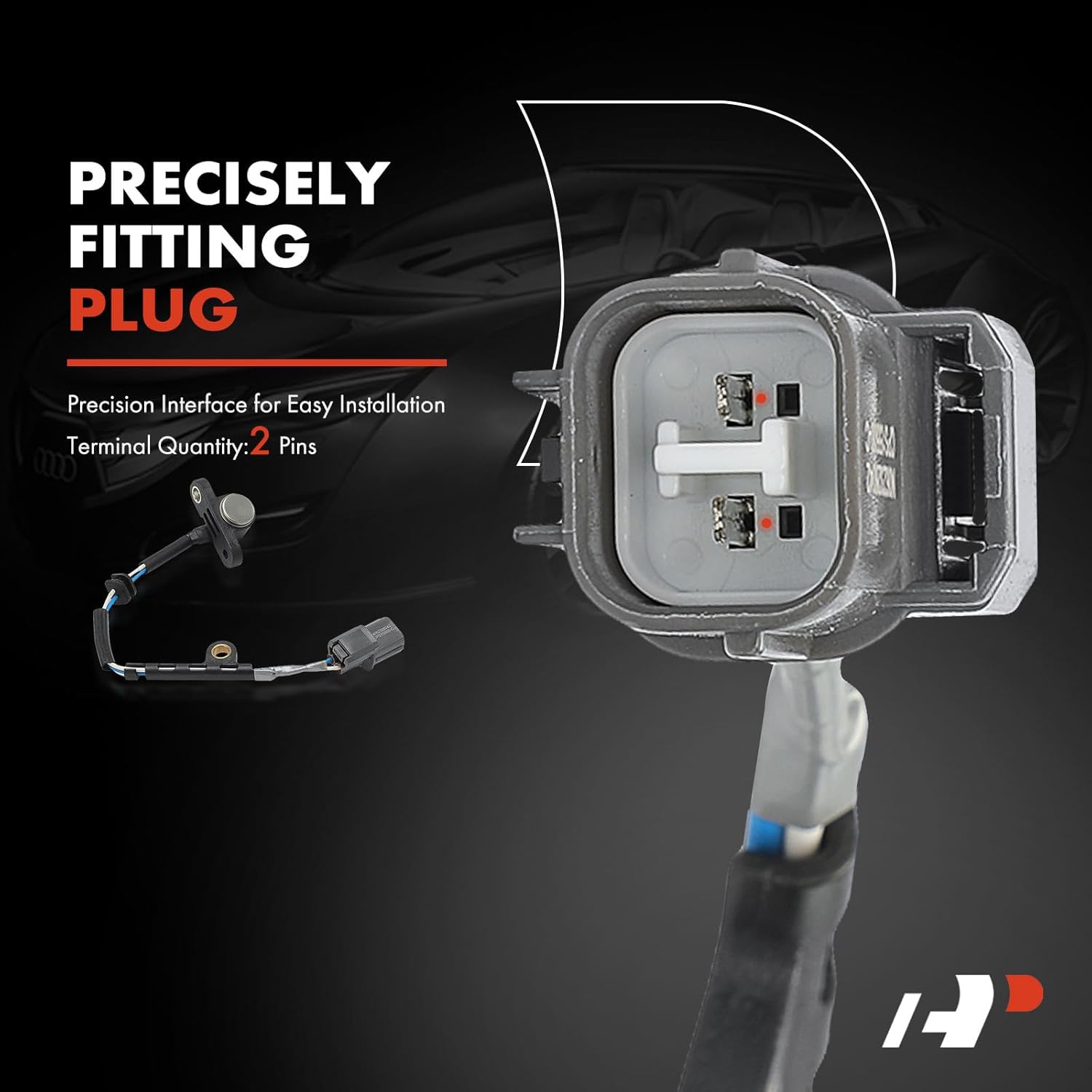 A-Premium Engine Crankshaft Position Sensor Compatible with Honda Accord 1995 1996 1997 2.7L, Replace# 37500P0GA01