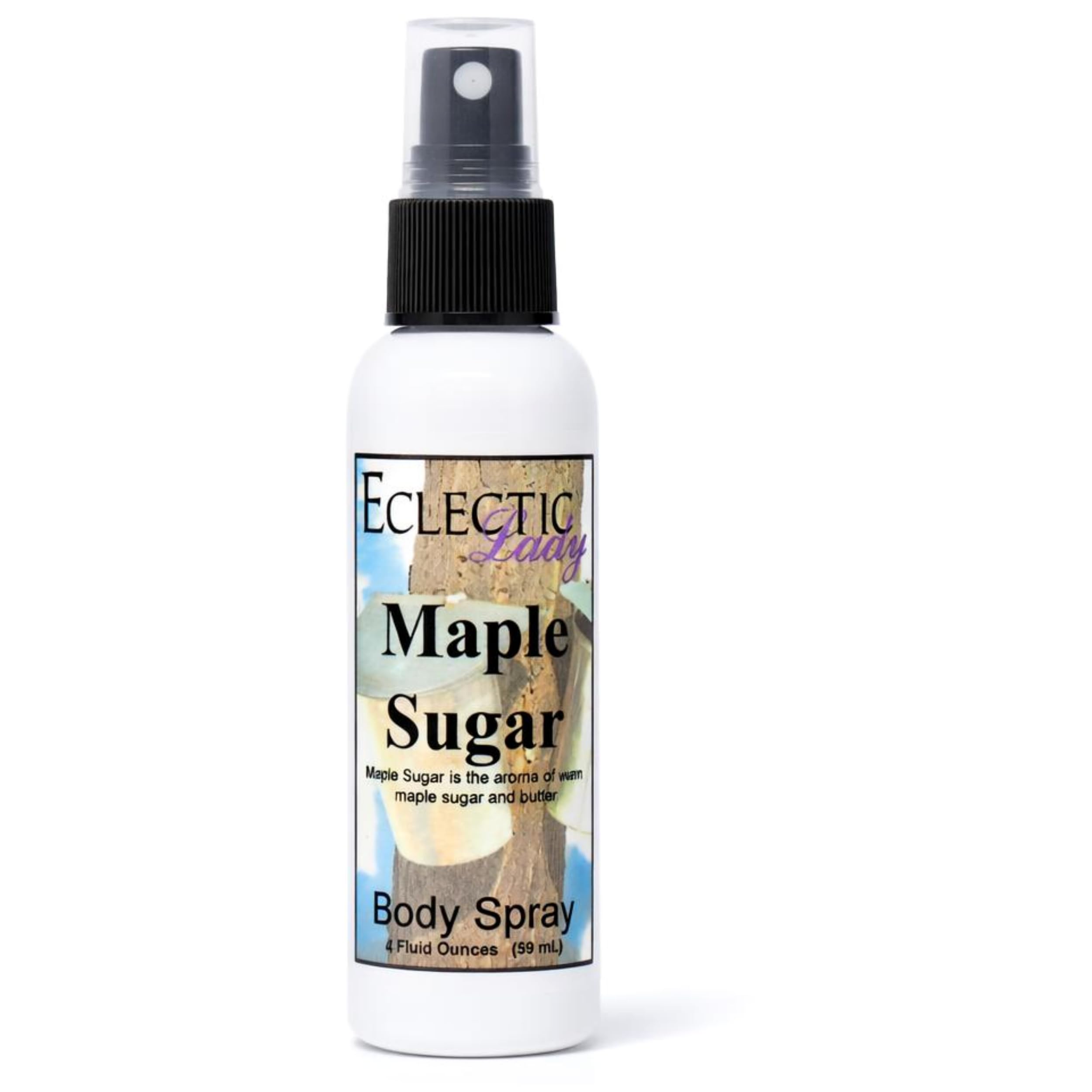 Maple Sugar Body Spray, 4 ounces, Body Mist Original Strength Maple Sugar 4 Fl Oz (Pack of 1)