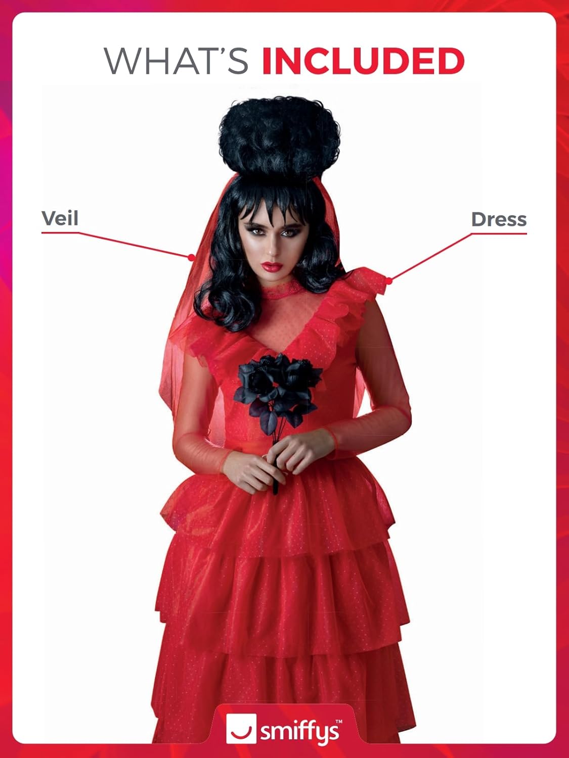 Beetlejuice, Lydia Bride Long Dress Costume