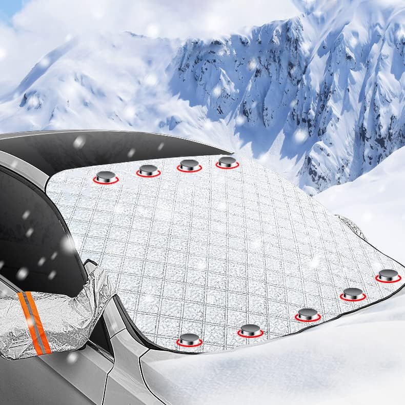 Kpfdyt Car Windscreen Frost Cover with 9 Builtin for Toyota