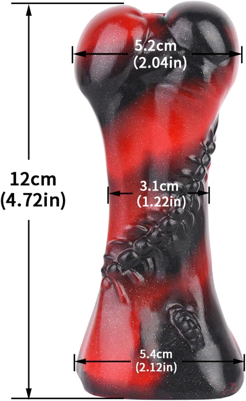 Silicone Dog Bone Gag Strap On Bondage Gags Mouth Plug - Leather Bondage Restraints Toys Open Mouth Gag BDSM Pet Bone Bite Gags Adult Sex Toy (Pink)