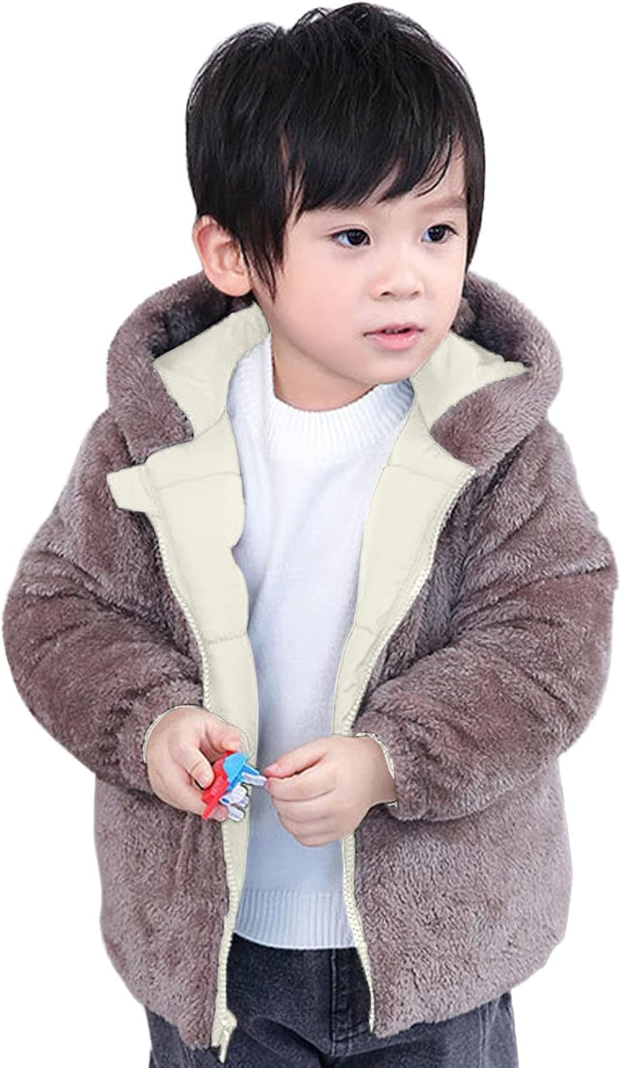 [LongYan] ダウンジャケット キッズ ライト ダウンコート 子供服 アウター 男の子 女の子 フード付き 防寒 無地 ダウン