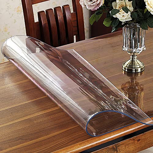 Nappe en PVC transparente dépolie 45x160cm protège-table de jardin - 7