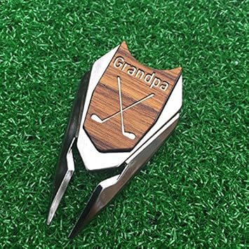 Review GRANDPA Engraved Golf Gift Divot Tool and Ball Marker in Teak Wood – Dad Personalized Gift, Dad Birthday Gift, Gift for Dad, Gift for Grandfather, Grandfather Christmas Gift, Gift for Granddad