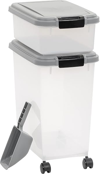 Amazon Basics Airtight Dog Food Storage Container with Scoop