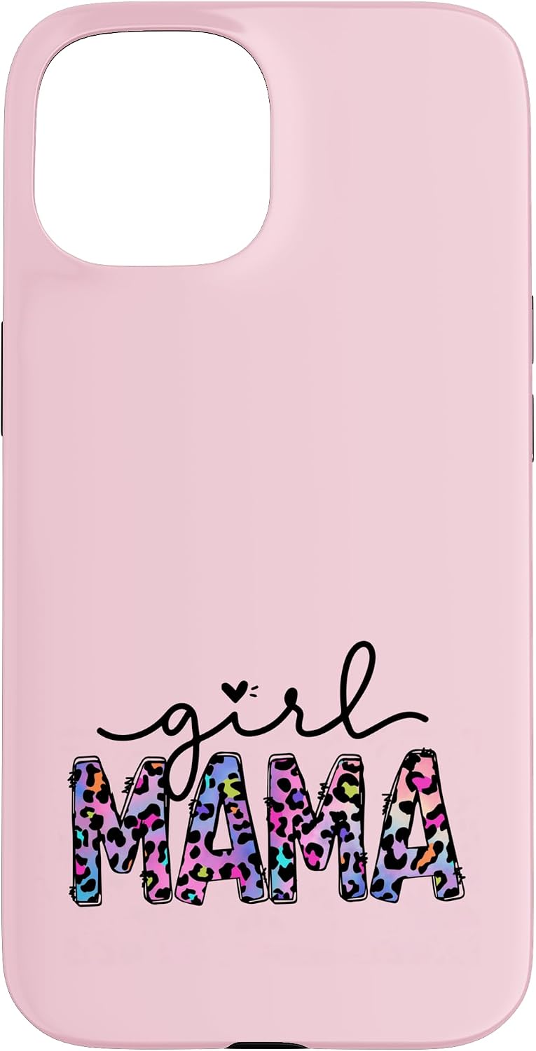 Cute Pink Leopard Mom Design For Women And Proud Girl Mama Case for iPhone 12/12 Pro