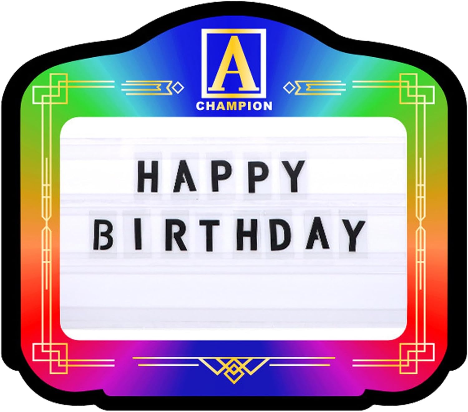 Bottle Service Sign VIP, Bottle Presenter for Night Club, Colorful Bottle Service Lights Club Signs for Letters/Numbers Handheld Display Wedding,Birthday Parties, 72×60×6.5 cm,Astyle