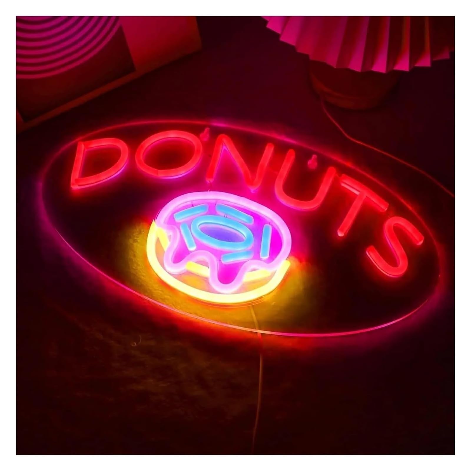 neon light sign Neon Light Decoration Business Doughnut for neon Signs