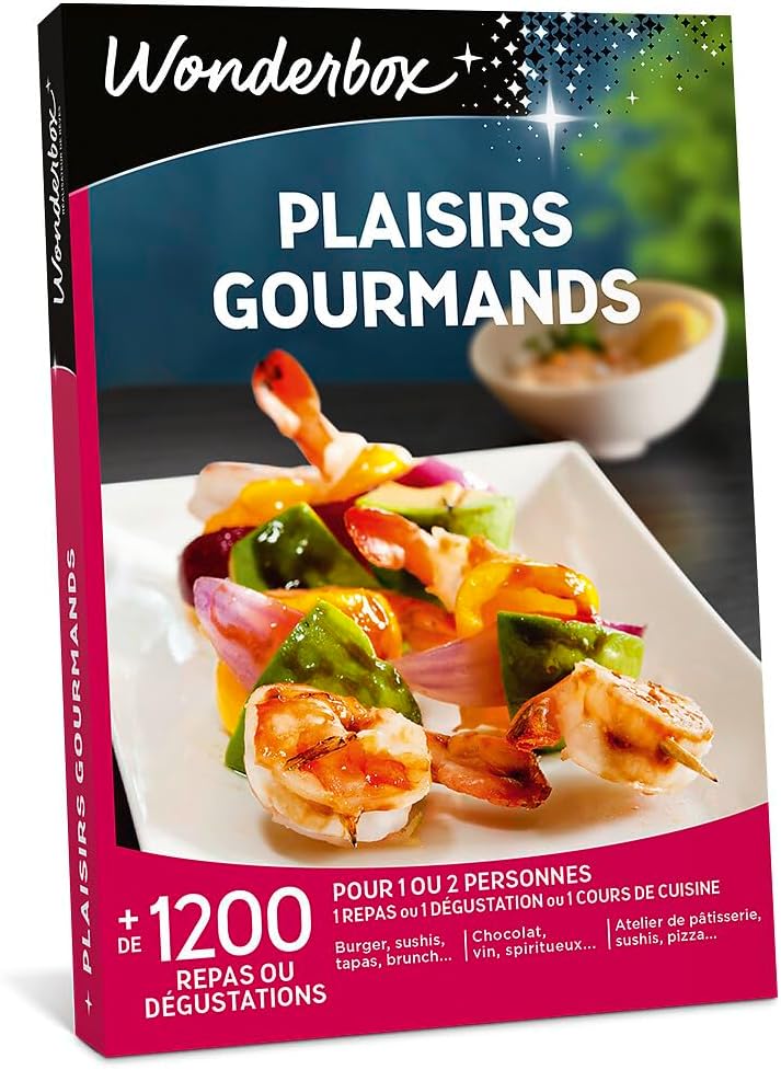 Wonderbox - Coffret cadeau PLAISIRS GOURMANDS – 980 dégustations de champagnes et...