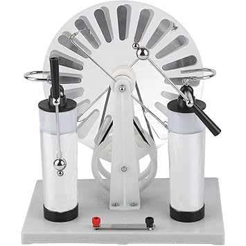 Wimshurst Static Machine Kit – Electrostatic Generator for Physics Experiments | Educational Hobby Kit for Electrostatic Induction, Science Projects & Electricity Demonstration