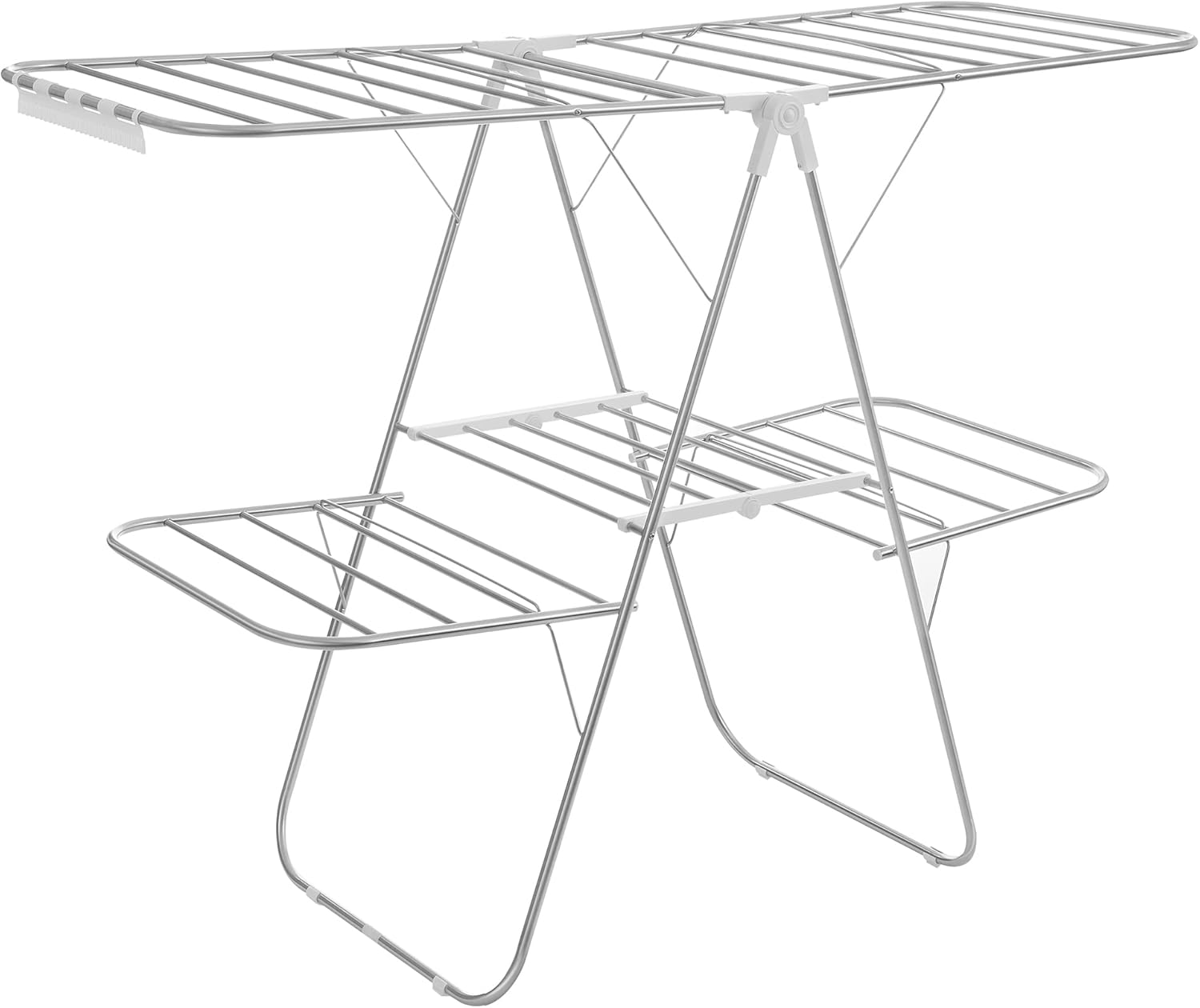 SONGMICS Clothes Drying Rack, Foldable 2Level Stable