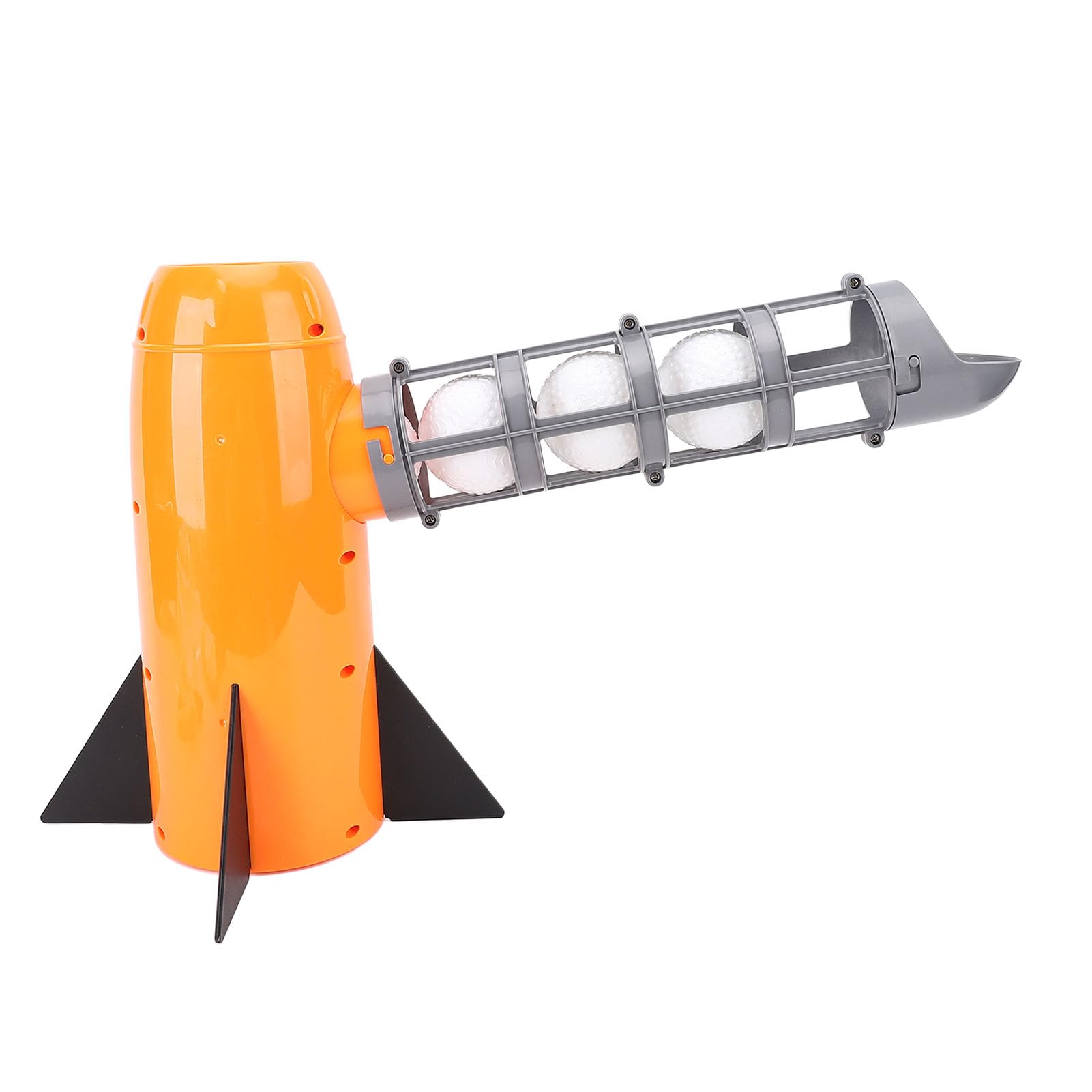 Fockety Lanciatore Automatico di Baseball, Lanciatore di Baseball con Avviamento con Un, Giocattolo con Mazza Retrattile e 5 Palline per Allenamento Sportivo all'Aria Aperta per Bambini
