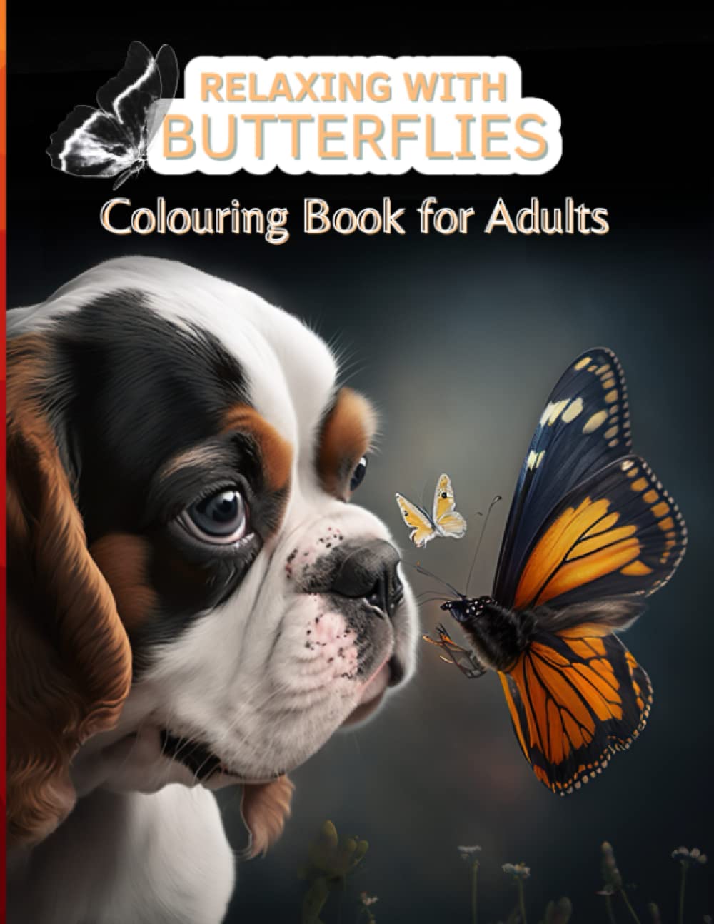 Relaxing with butterflies: Colouring book for adults