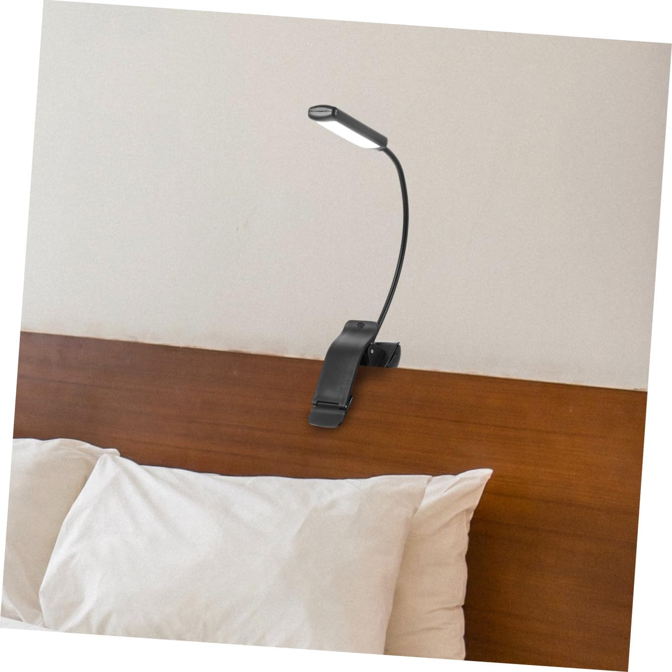 NOLITOY LED Reading Light and Music Stand Lamp, Rechargeable Piano Clip Lamp with Adjustable Brightness, Black 2pcs for Night Reading and Sheet Music Illumination