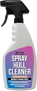 Fiberglass Boat Hull Cleaner, Marine-Grade Stain Remover & Restorer, Deck Cleaner for Boats, Pontoons, Sailboats, Pro Wash Cleaning Supplies