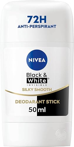 NIVEA Black & White Silky Smooth Anti-perspirant Stick Deodorant, 50ml
