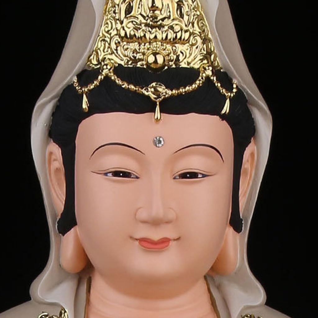 Escultura de Estatua de Buda Hogar Enviando Y Pidiendo Niños, Adornos De Estatua Buda Guanyin, Sala Estar, Vestíbulo, Estudio, Decorativos Zen