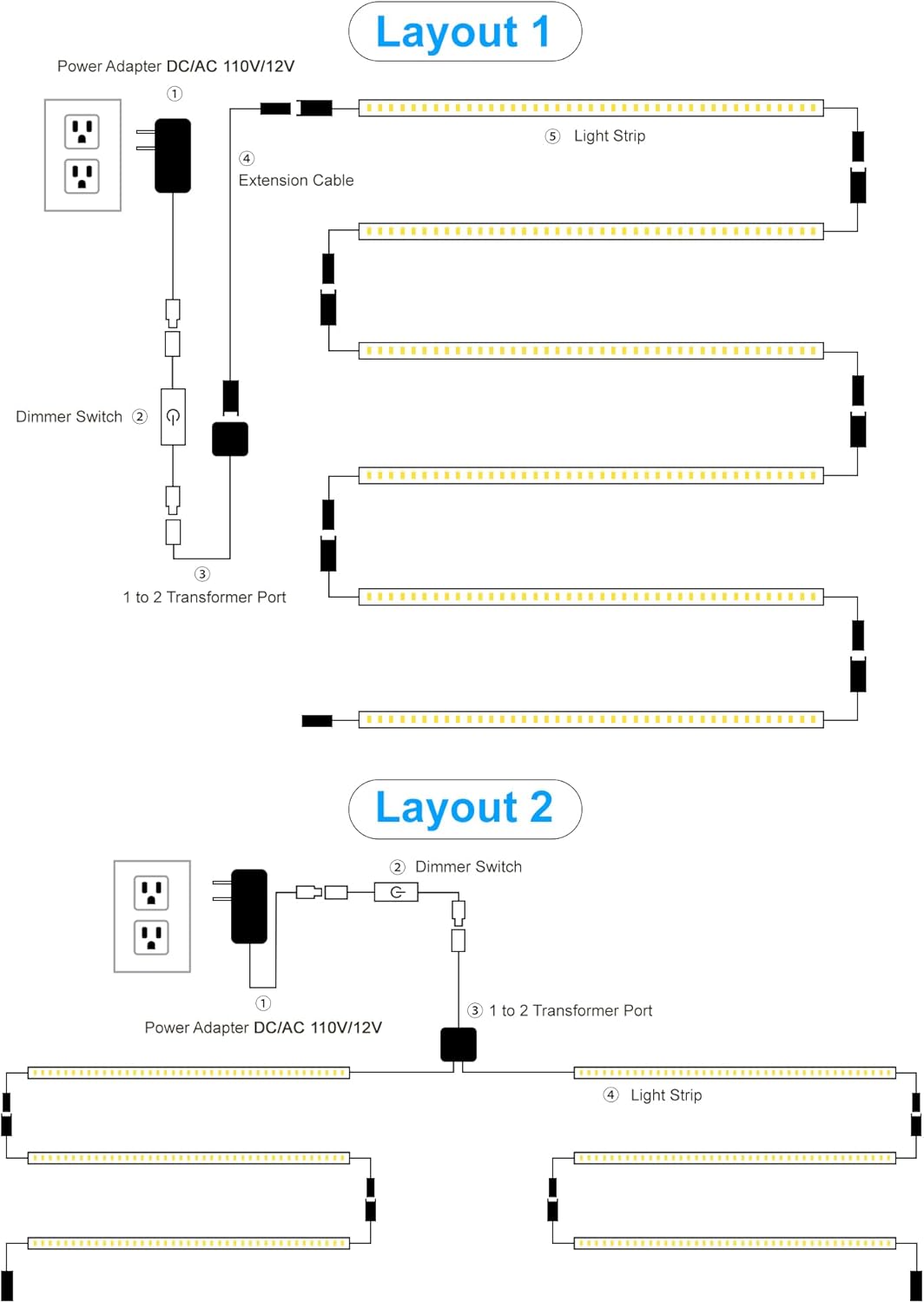 JUSJUBR LED Lights for Shelves, 6 PCS 20 Inch Dimmable Flexible COB LED Strip Lights for Cabinet, Display Case, Bookshelf, Kitchen, Wardrobe and Closet, Under Cabinet Lighting Cold White 6000K - Image 4
