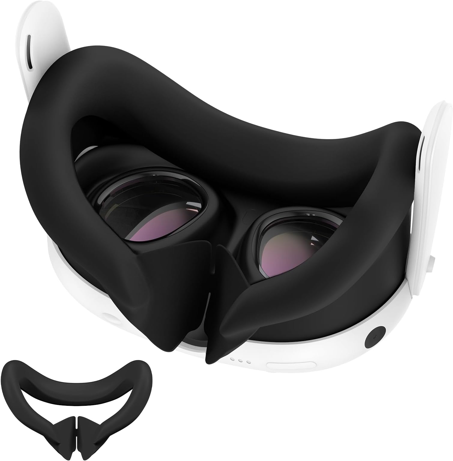visucachi Compatible with Quest 3 Accessories, VR Face Cover for Meta Quest 3 (Black)